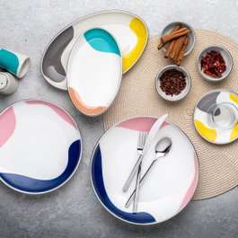 Hermia Juego de Desayuno de Porcelana 31 Piezas 58KKT000136